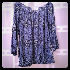 Faded Glory 3/4 sleeve XL elastic waist/sleeve